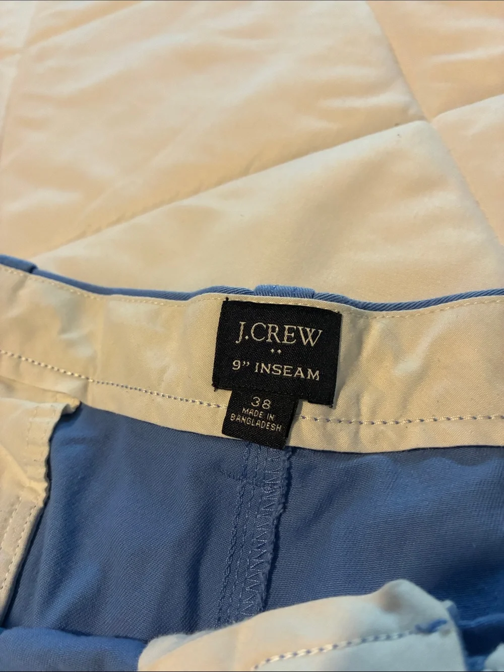 J. Crew Men’s Cornflower Blue Flat-Front Chino Shorts